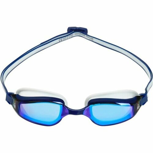 Очки для плавания Aqua Sphere Fastlane, голубые линзы TITANIUM, синий/белый