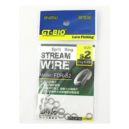 GT-Bio, Заводные кольца Stream Wire FDR-S2, №2, 3кг, 18шт.