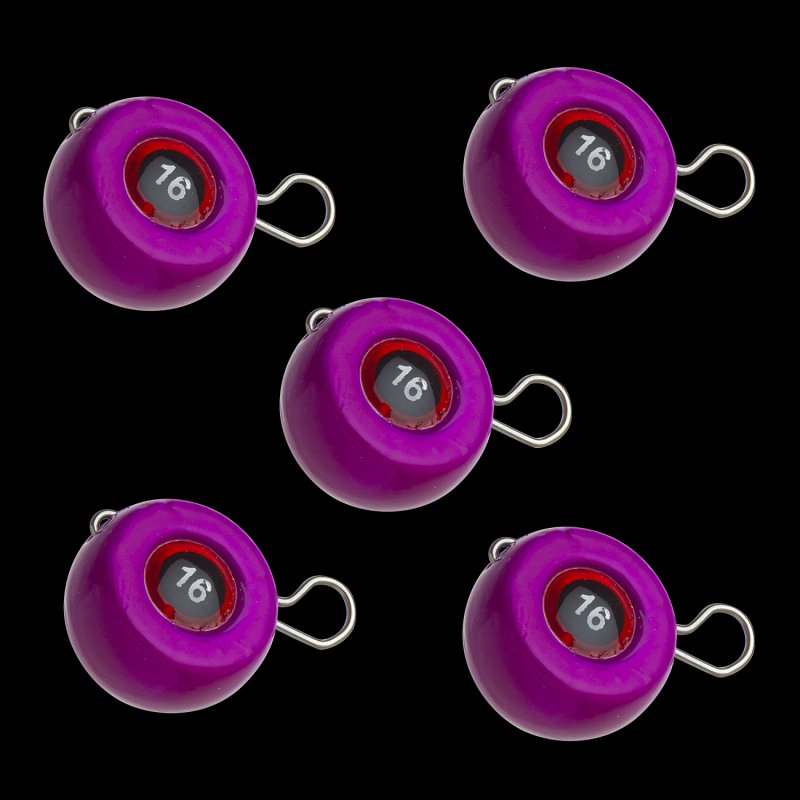 Груз разборная чебурашка Мормыш Таблетка 16гр #06 фиолетовый