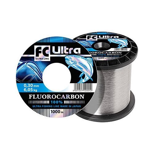 Леска для рыбалки AQUA FC Ultra Fluorocarbon 100% 0,30mm 1000m