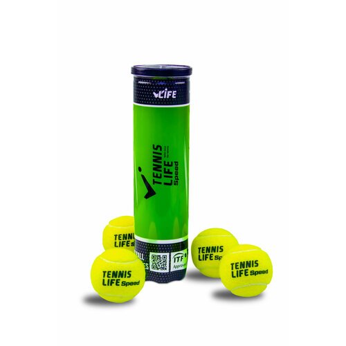 Теннисные мячи TENNISLIFE Speed (4 мяча)