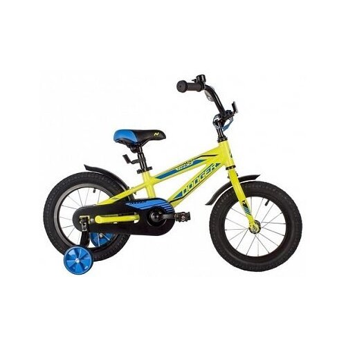 Детский велосипед Novatrack Dodger 14 (2022) зеленый 9' (требует финальной сборки)