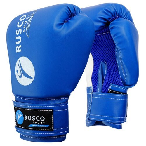 Перчатки боксёрские RuscoSport, 8 унции, цвет синий