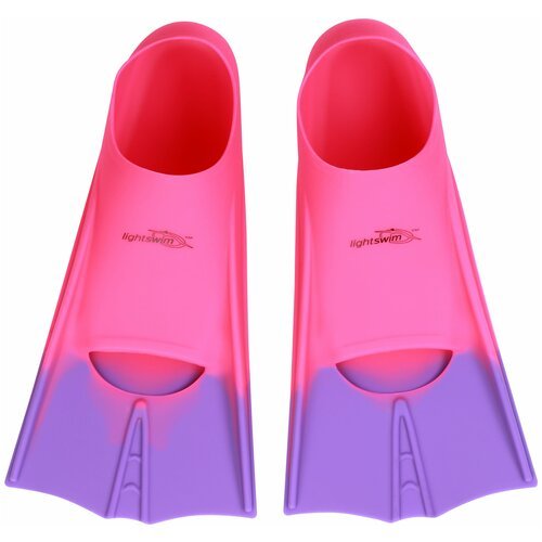 Ласты для плавания детские Training fins Light Swim LSF11 (CH) Розовый/Фиолетовый, р. 28-31