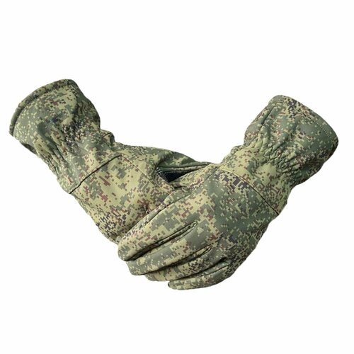 Ветрозащитные зимние перчатки (цифра), XL (24-27 см)