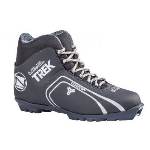 Лыжные ботинки TREK Level 4 NNN, р.40, черный/серый