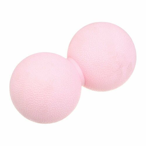 Мяч массажный, сдвоенный, розовый, 12х6 см, ТРЕ