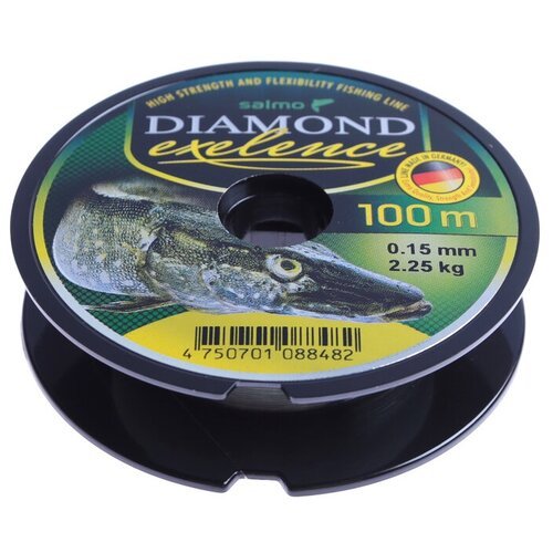 Леска монофильная Salmo Diamond EXELENCE 100 м, 0,15 мм