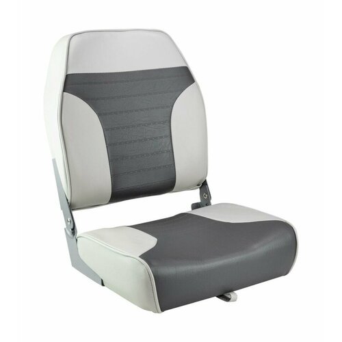 Кресло складное мягкое ECONOMY с высокой спинкой, цвет серый/темно-серый