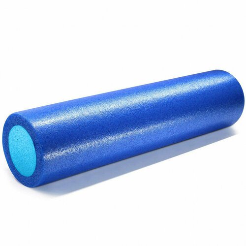 Ролик для йоги полнотелый PEF90-A (синий/голубой) 90х15см.
