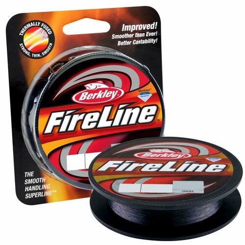 Berkley, Плетеная леска Fireline, 250м, 0.39мм, 27.7кг, Темносерая