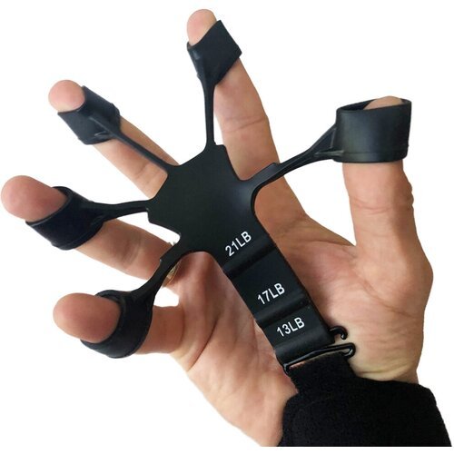 Эспандер для пальцев GCsport Fingers Trainer черный (нагрузка 9,5кг)
