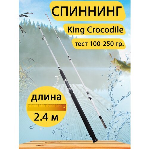 Спиннинг штекерный King Crocodile 2,4 м, тест 100-250 гр.