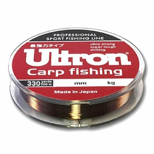 Леска Ultron Carp Fishing 0.28мм 8,5кг 300м коричневая