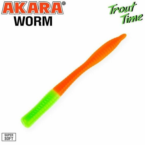 Силиконовая приманка Akara Trout Time WORM 3 Shrimp 454 (10 шт.)