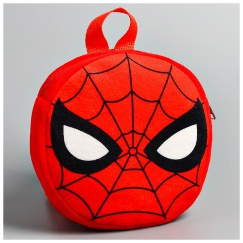 Рюкзак детский плюшевый, 18,5 см х 5 см х 18,5 см 'Спайдер-мен', Человек-паук