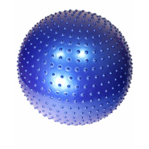 Фитбол (мяч для фитнеса) 60см с массажными шипами (синий)