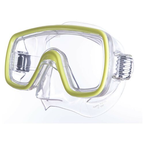 Маска для плавания Salvas Domino Md Mask, арт.CA140C1TGSTH, безопасное стекло,Silflex, р. Medium, желт