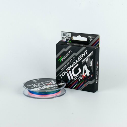 Шнур плетеный Intech Tournament Micro Style PE x4 150m #1.2 0.187mm (MULTICOLOR)