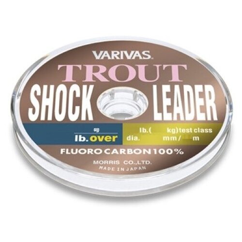 Varivas Леска флюорокарбон VARIVAS TROUT SHOCK LEADER FLUORO (VTSLF30-08 (30 м 0,148мм) )