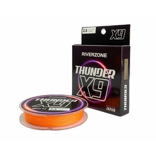 Шнур Riverzone Thunder X9 150м PE 2,5 35lb orange