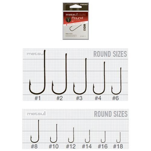 Metsui, Крючки Round, №10, bln, 12шт.