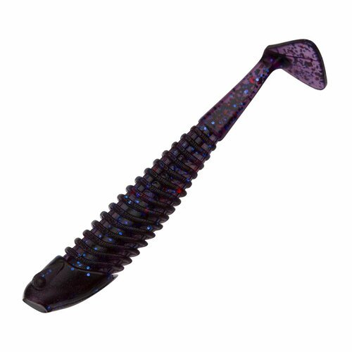 Силиконовая приманка для рыбалки Boroda Baits Yakudza 85мм #Фиолетовый, виброхвост на щуку, окуня, судака