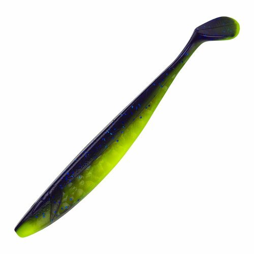 Силиконовая приманка для рыбалки KrakBait Lizard 5,8' #02 Purple Lime, виброхвост на щуку, окуня, судака