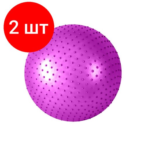Комплект 2 штук, Мяч гимнастический массажный Atemi, AGB0275, 75 см