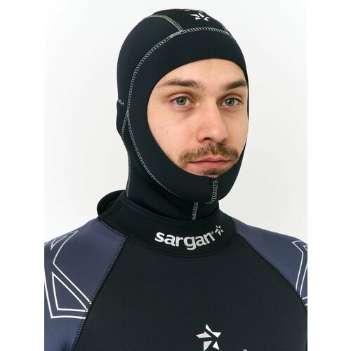 Шлем неопреновый для дайвинга подводной охоты и водного спорта SARGAN Малахай 2.0 неопрен 5мм размер L