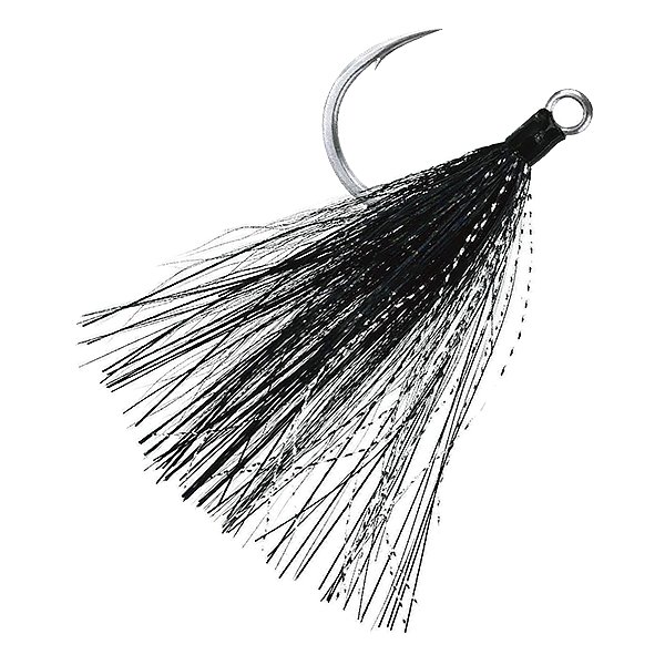 Крючок одинарный BKK Lone Diablo Bucktail Black #4/0 (3шт)