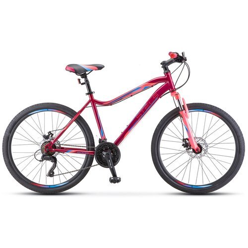 Велосипед горный хардтейл STELS MISS 5000 D 26' 18' Вишнёвый/розовый LU089253 2021