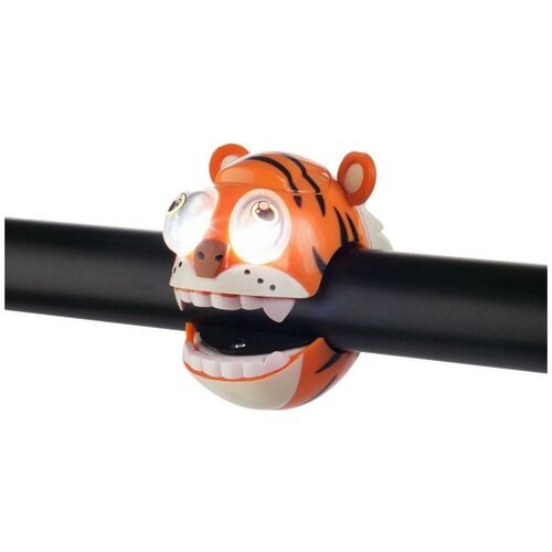 Фонарик  для самоката Crazy Safety Tiger, 11 см, оранжевый/черный