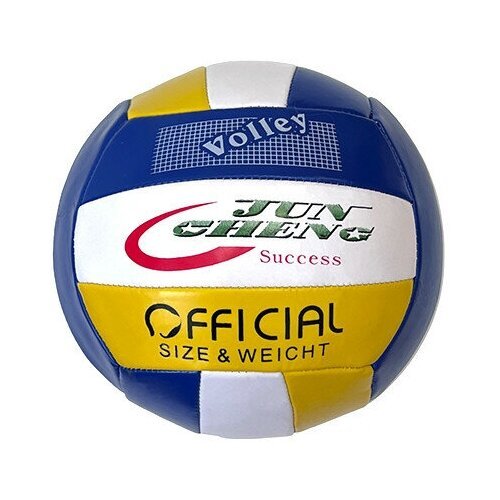 Мяч волейбольный, PVC 2.7, 265 гр, машинная сшивка E40003 (бело/сине/желтый)