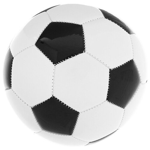Мяч футбольный размер 3, 200 г, 32 панели, 3 подслоя, PVC, машинная сшивка