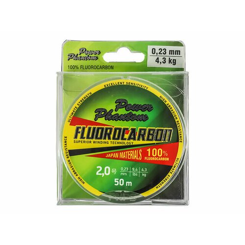 Power Phantom Леска флюорокарбон POWER PHANTOM FLUOROCARBON (PPF50023 (50 м 0,23мм) )