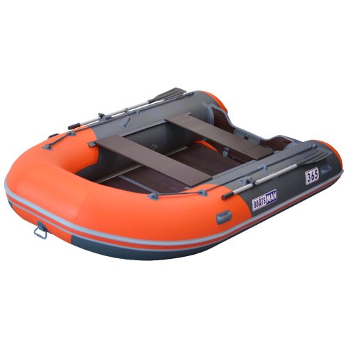 Надувная лодка BoatsMan BT365SK графитово-оранжевый