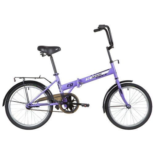 Велосипед NOVATRACK 20' складной, TG30, фиолетовый, тормоз нож, двойной обод, сид. и руль комфор