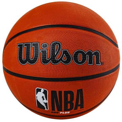 Мяч баскетбольный WILSON NBA DRV Plus, арт. WTB9200XB05 р.5, резина, бутил. камера, оранжевый