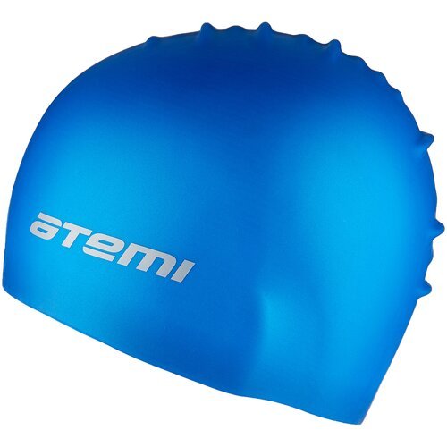 Шапочка для плавания Atemi, силикон, детская,синяя, SC302