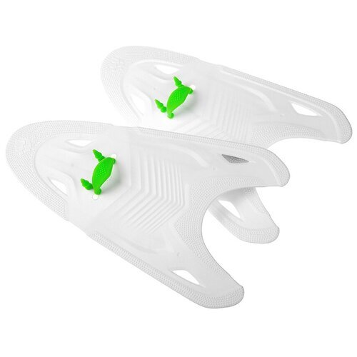 Лопатки для плавания MAD WAVE Freestyle, White/Green