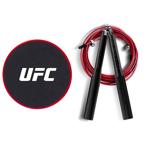 Набор для тренировки ног UFC (Скоростная скакалка и слайдеры) (Набор для тренировки ног UFC (Скоростная скакалка и слайдеры))