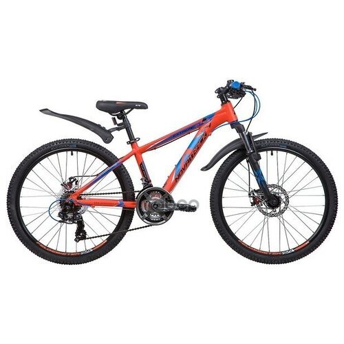 Велосипед 24 Подростковый Novatrack Extreme (2020) Количество Скоростей 21 Рама Алюминий 13 Оранжевый NOVATRACK арт. 24AHD. EXTREME.13OR9