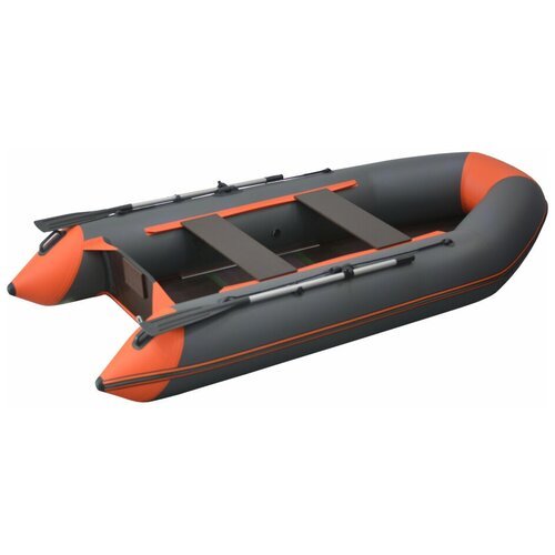 Надувная лодка Flinc FT340К графитово-оранжевый