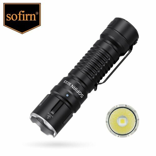 Sofirn SC33 светодиодный аккумуляторный фонарик 5200лм 21700 мощный Type-C тактический фонарь 5000K