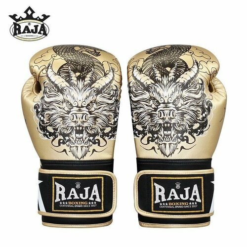 Перчатки боксерские Raja Золотой дракон