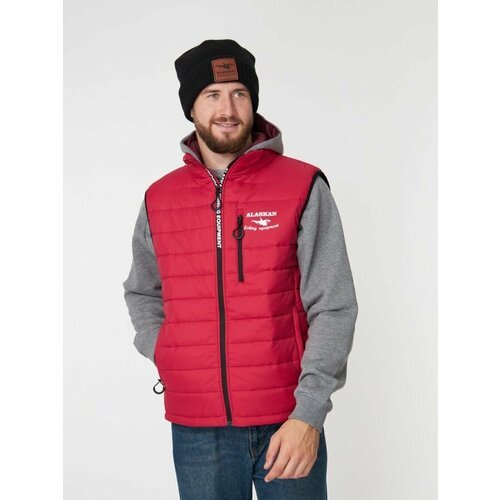 Жилет утепленный мужской стеганый тонкий Alaskan Juneau Vest Red р. M ( размер 48-50 / рост 170-178)