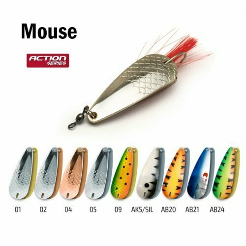 Akara Блесна колеблющаяся незацепляйка AKARA ACTION SERIES WEEDLESS MOUSE ( 26гр/AK5/SIL)