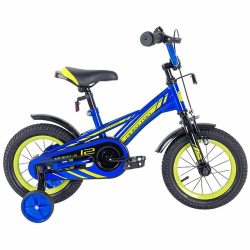 Детский велосипед TechTeam Quattro 14' синий (сталь) 2023