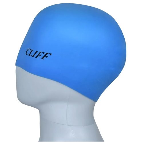 Шапочка для плавания CLIFF силиконовая CS02, в коробке, голубая